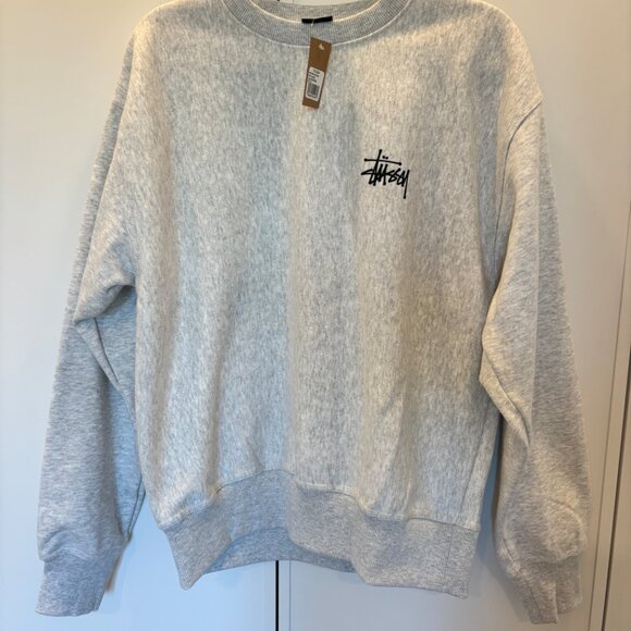 Stussy Basic Crew sweatshirt M new with tags - Picture 2 of 4